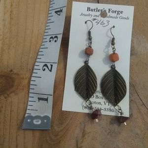 Butler's Forge Handmade Beaded Drop Earrings NWT